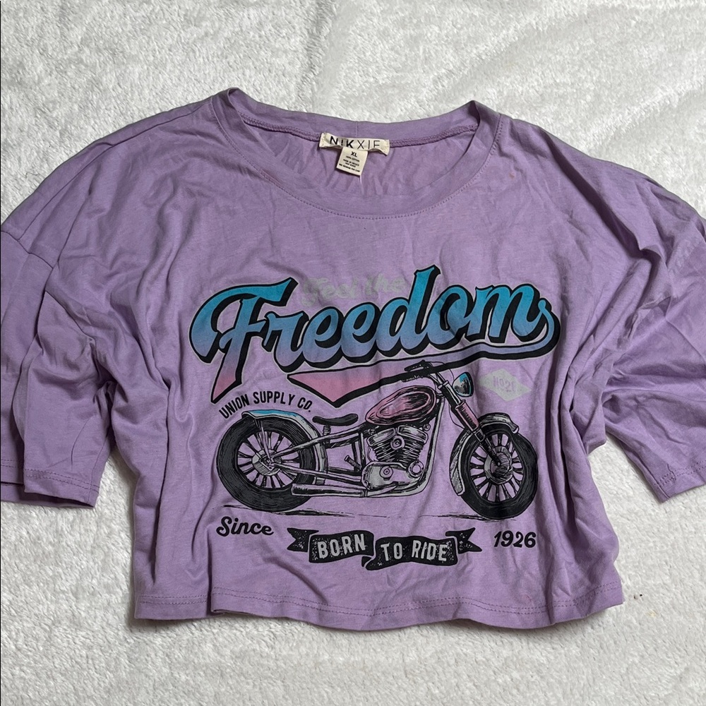 Nixie Lavender 'Freedom' Crop Top